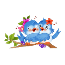 Blue Love Birds PNG Transparent pngteam.com