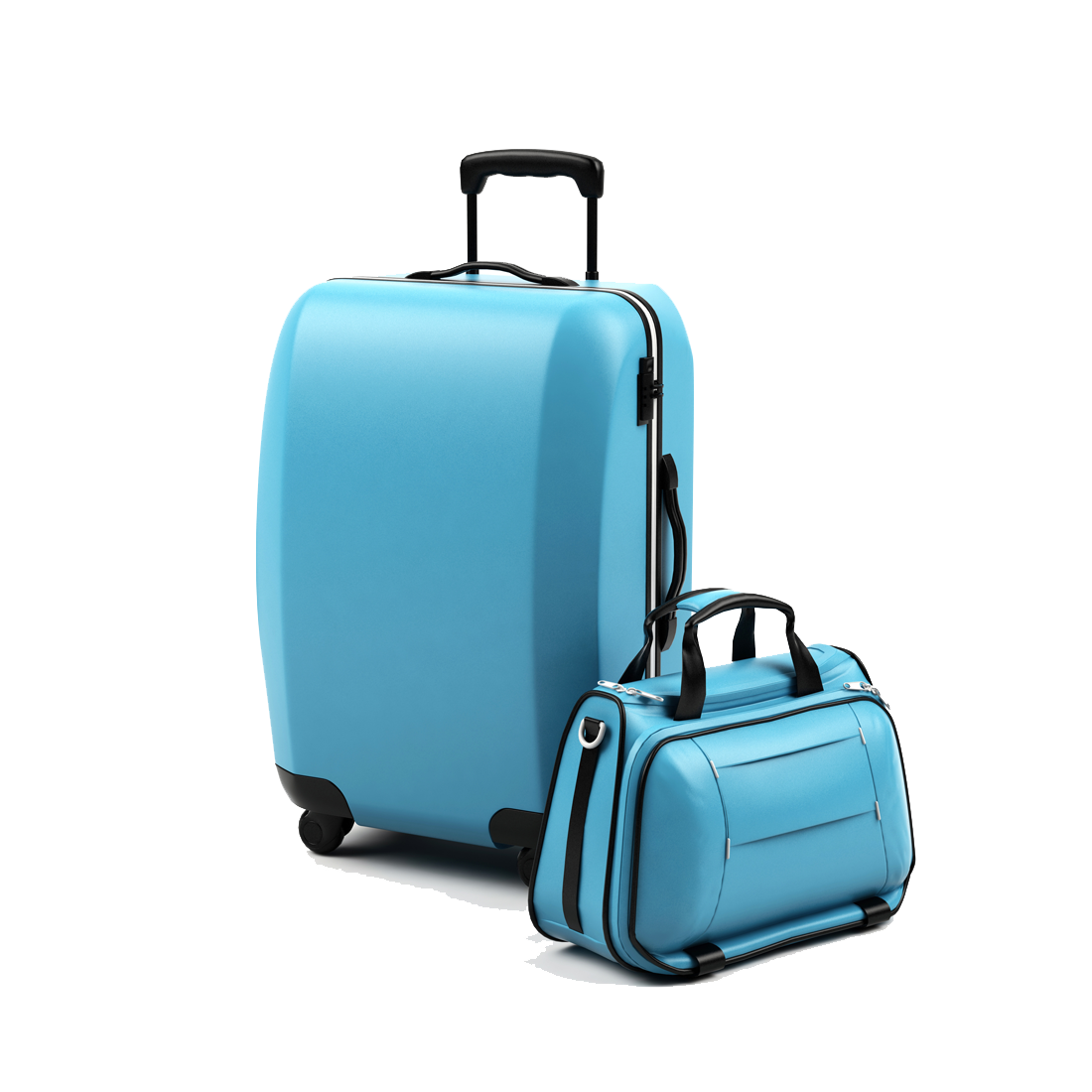 Blue Suitcase Luggage PNG HD  - Luggage Png