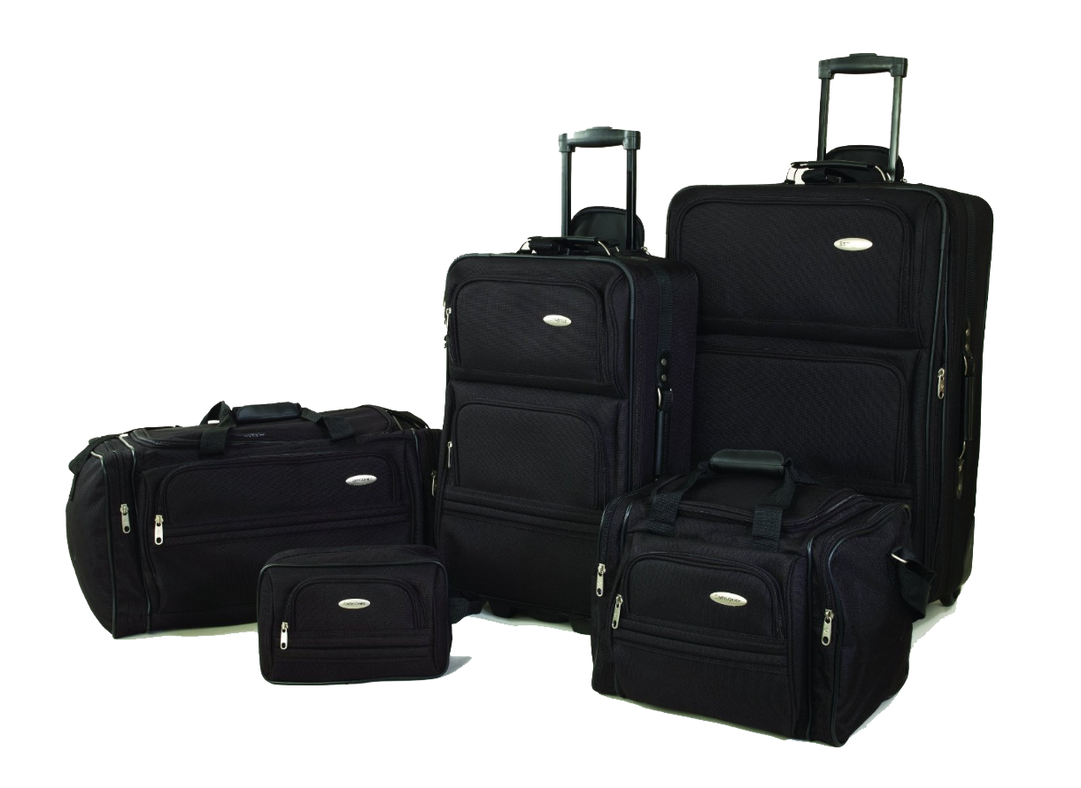 Black Luggages PNG File