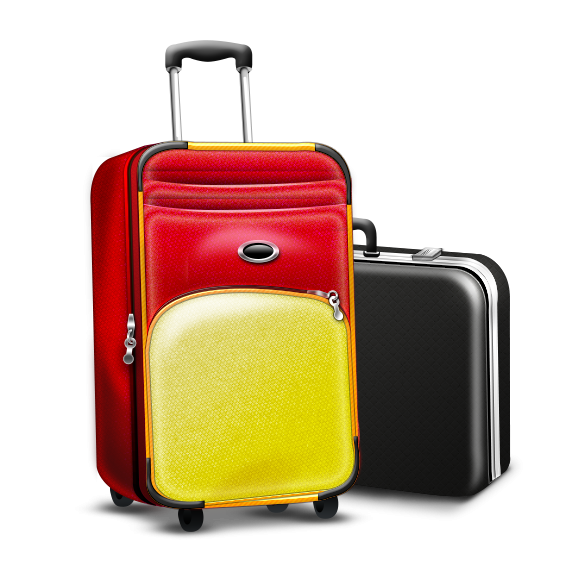 Glossy Luggage PNG Transparent pngteam.com