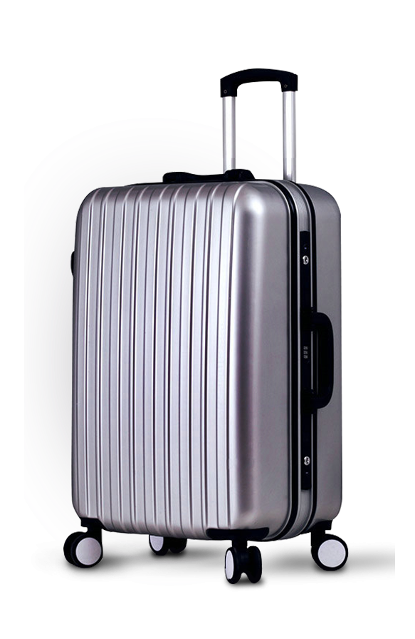 Silver Luggage PNG HD  pngteam.com