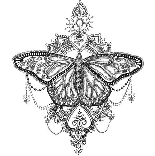 Mandala Tattoos PNG Image in Transparent pngteam.com