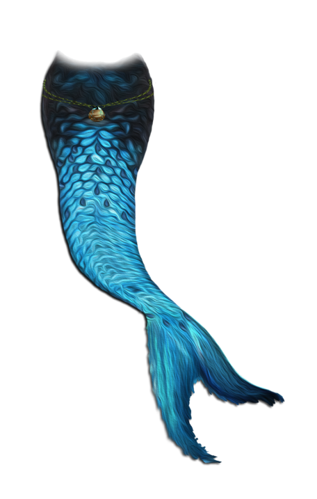 Mermaid Tail Blue PNG Transparent pngteam.com