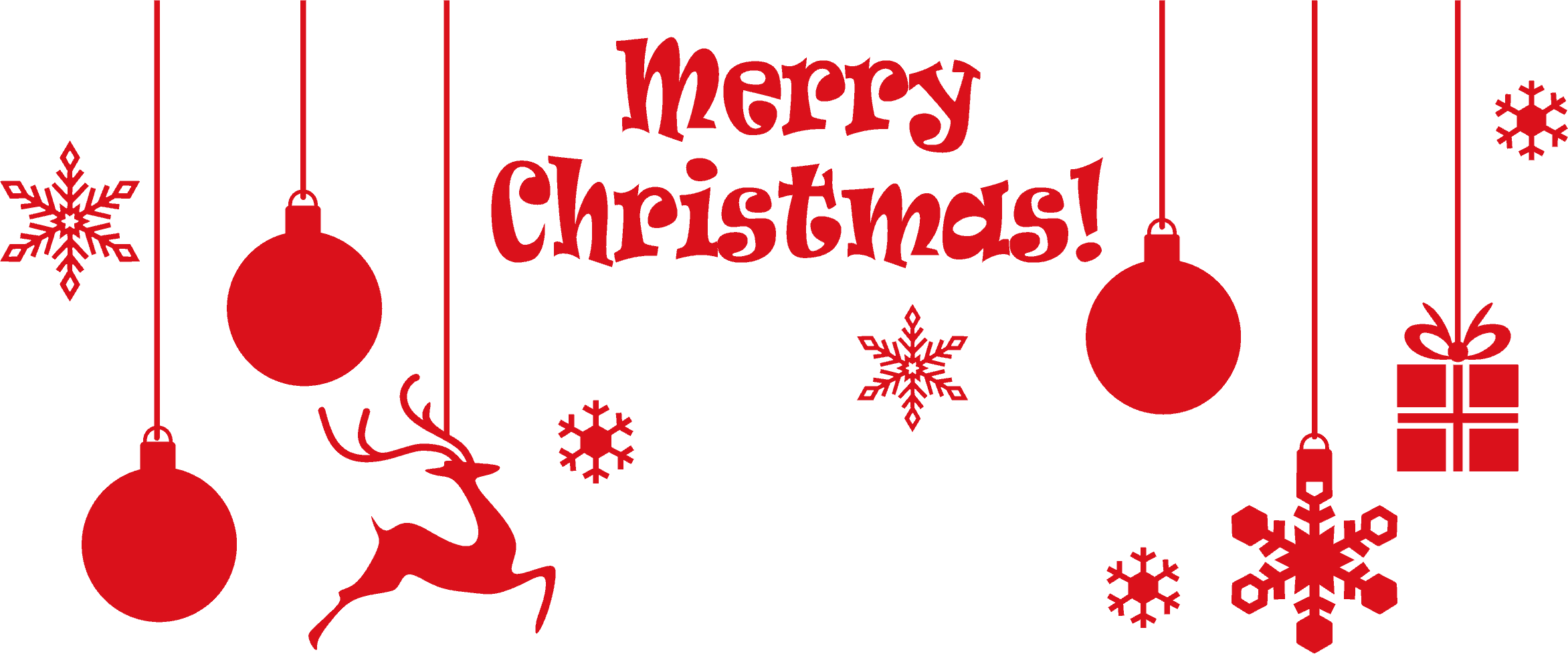 Merry Christmas with Decoration PNG HD  Transparent pngteam.com