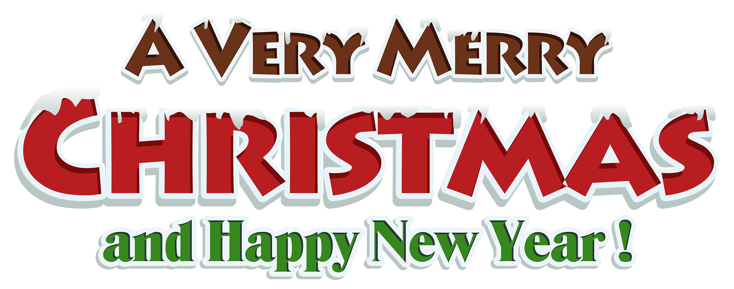 A Very Merry Christmas and Happy New Year PNG Image in Transparent pngteam.com