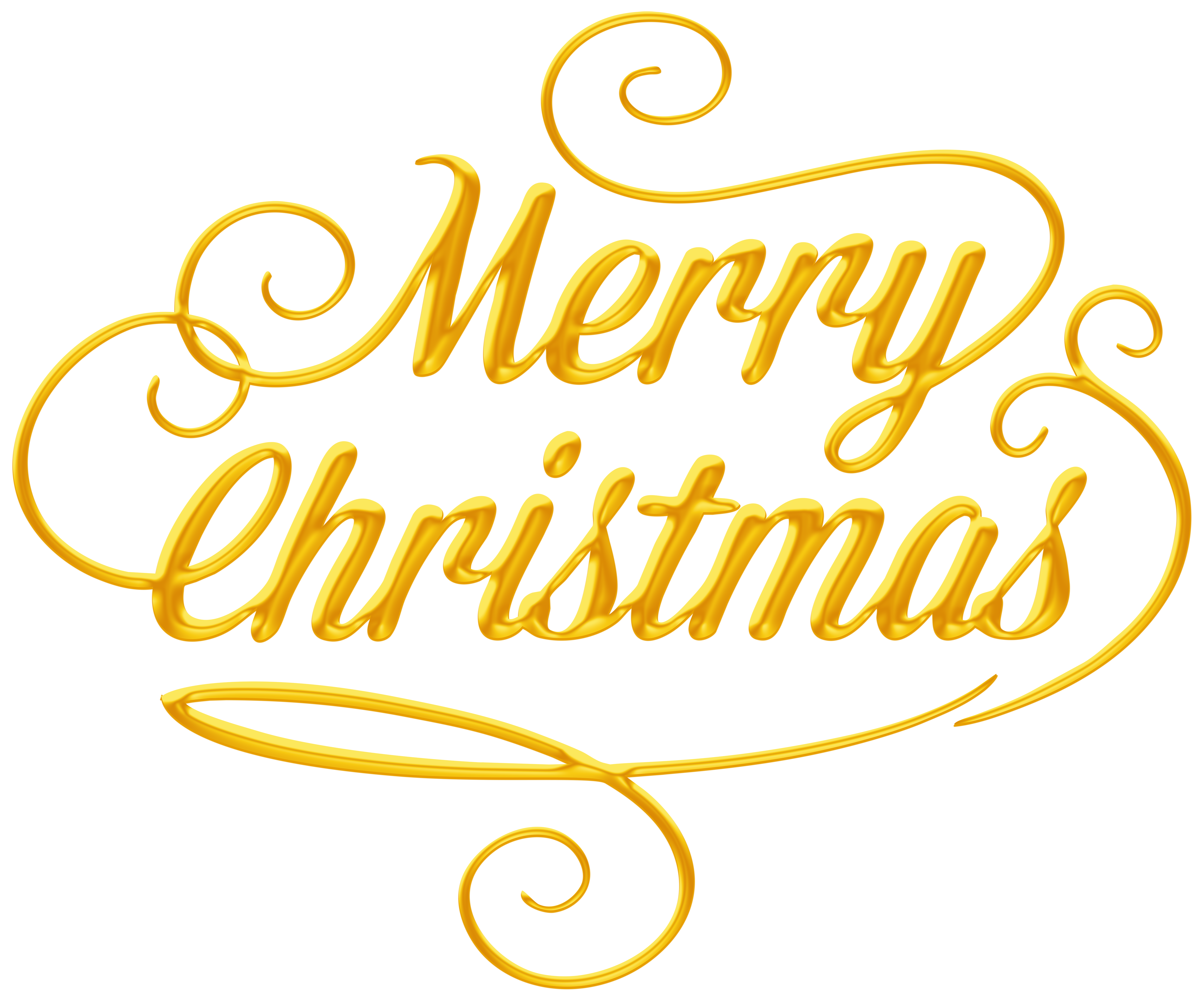 Gold Merry Christmas Text PNG HQ Image Transparent Background pngteam.com