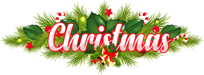 Christmas Text with Decoration PNG Image in Transparent pngteam.com