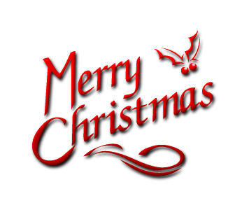 Merry Christmas Red Text PNG Photo pngteam.com