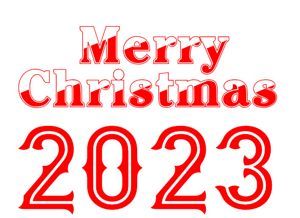 Merry Christmas 2023 Text PNG - Merry Christmas Png