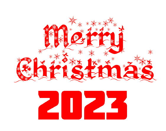 Merry Christmas 2023 Text PNG pngteam.com