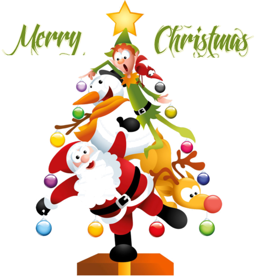 Merry Christmas with Santa PNG Transparent Image - Merry Christmas Png