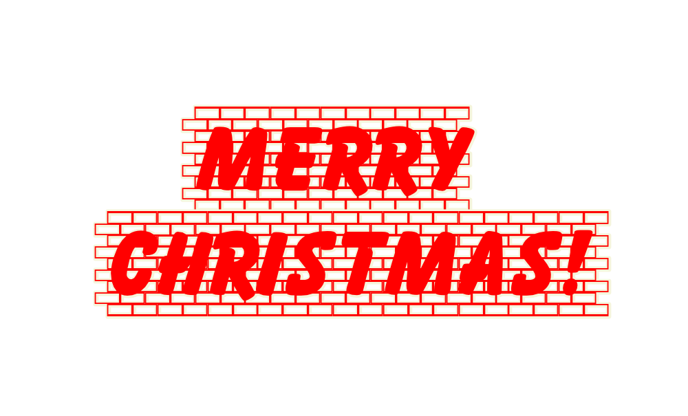 2023 Merry Christmas Text on Wall PNG Transparent pngteam.com