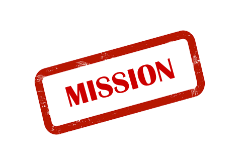 Mission Text Red Logo PNG Transparent pngteam.com