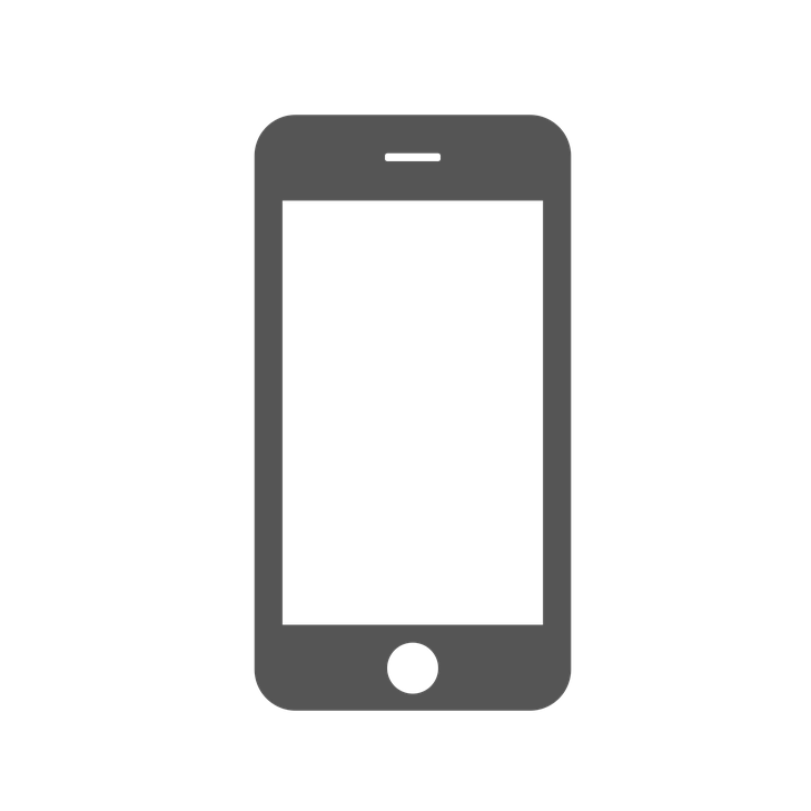 Mobile Smartphone Screen Blank PNG in Transparent