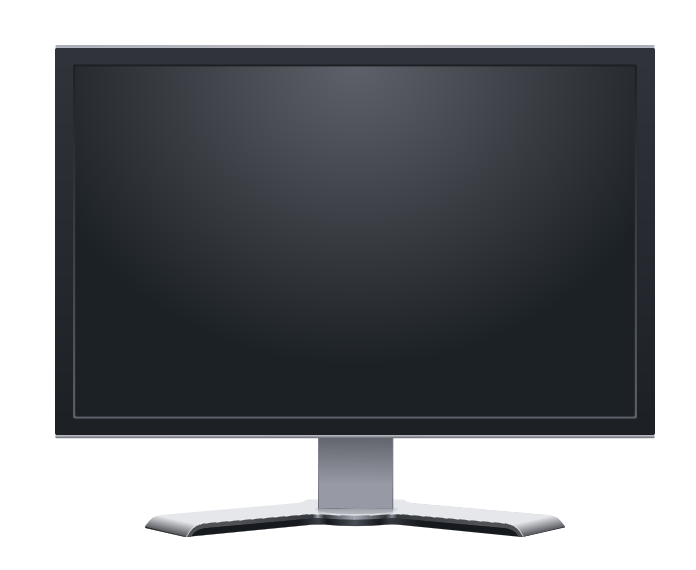 Monitor LCD Black Screen PNG Images
