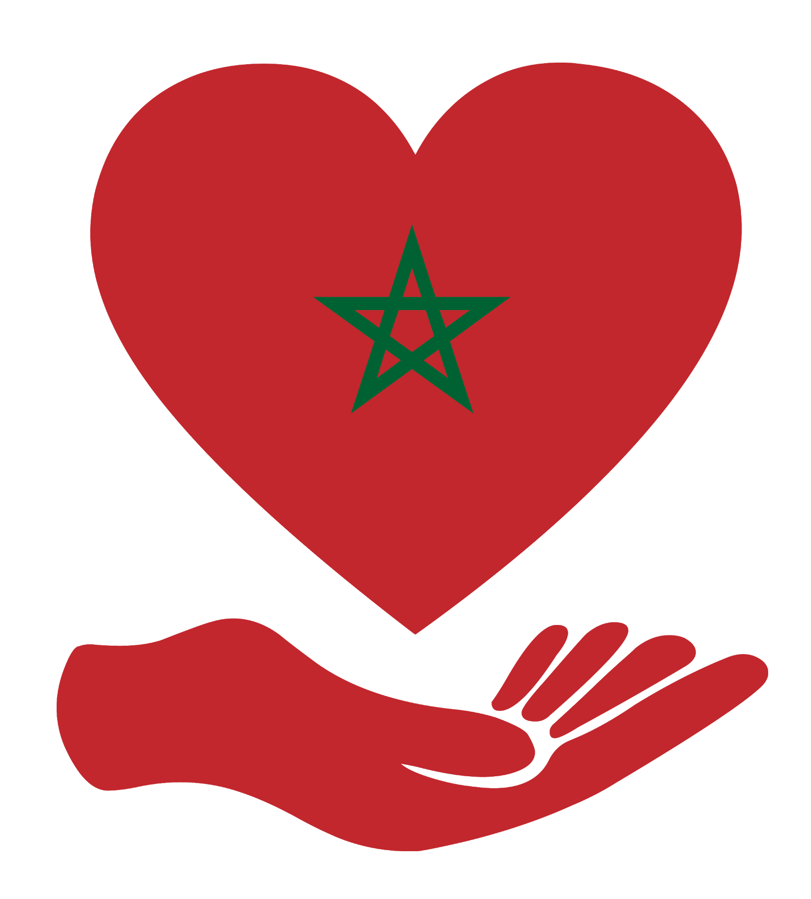 Heart Shaped Morocco Flag PNG Transparent pngteam.com