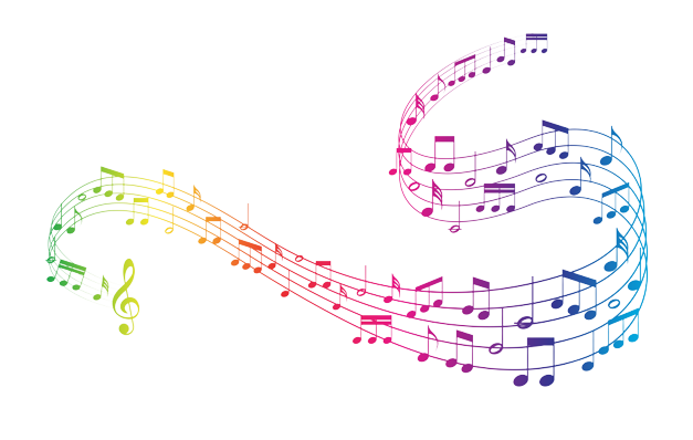 Colorful Musical Notes PNG pngteam.com