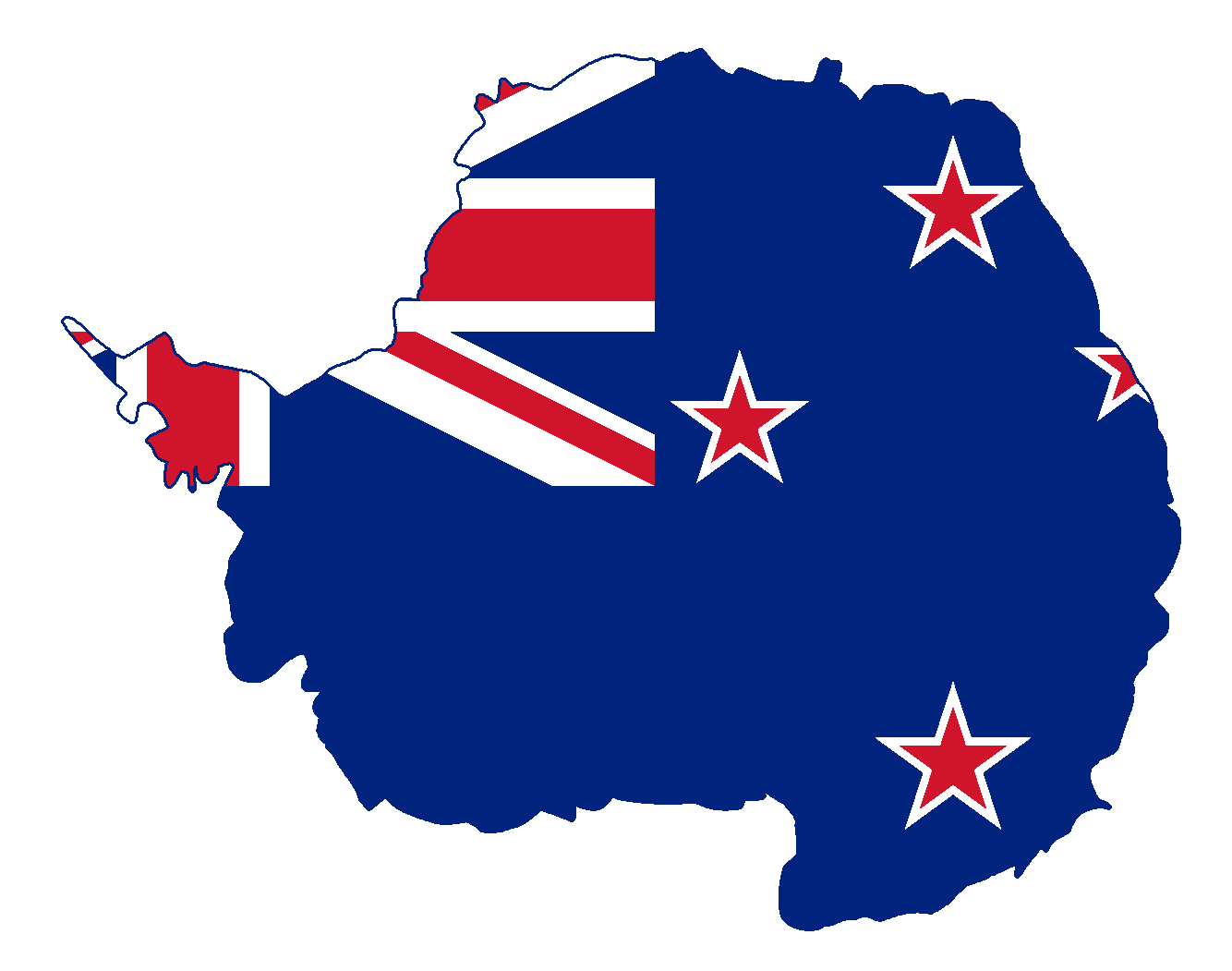 Map of Antarctica New Zealand Flag PNG Images Transparent pngteam.com