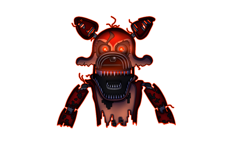 Nightmare Foxy Frontal PNG in Transparent pngteam.com