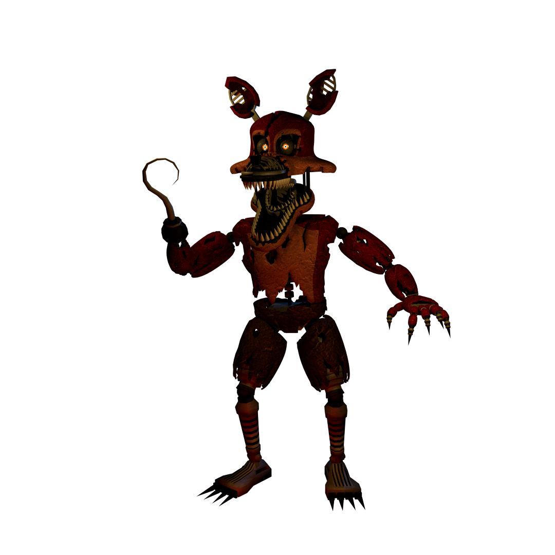 Nightmare Foxy PNG HD and Transparent pngteam.com