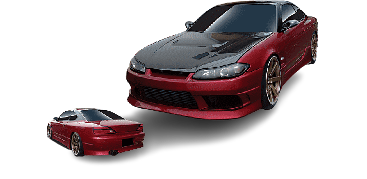 Black And Red Nissan Silvia S14 PNG pngteam.com