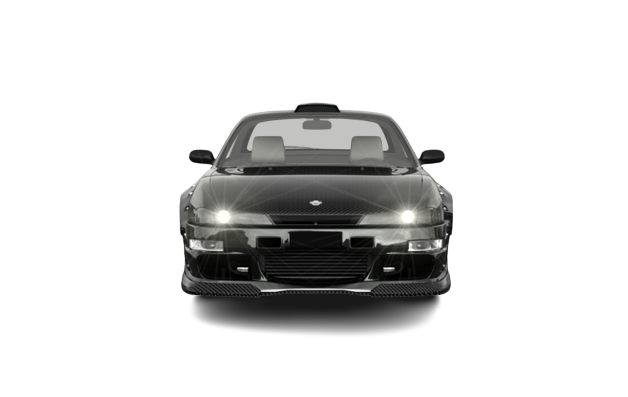 Black Nissan Silvia S14 PNG pngteam.com