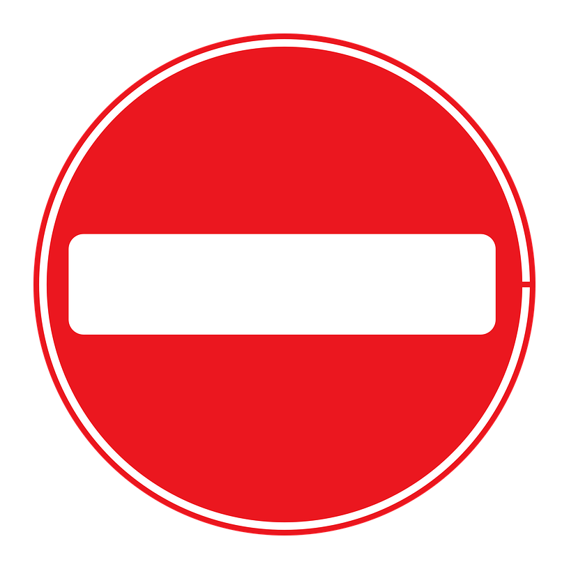 No Entry Symbol PNG HQ - No Entry Symbol Png