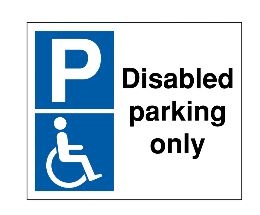Parking Only Sign PNG Transparent