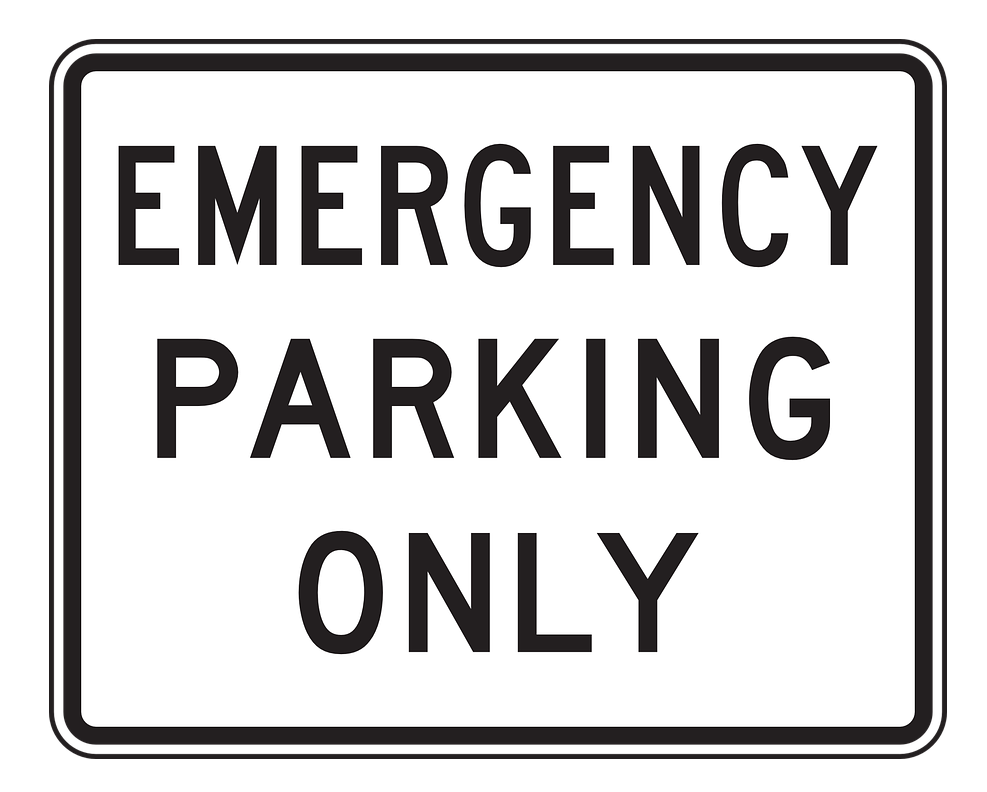Parking Only Sign PNG Photo