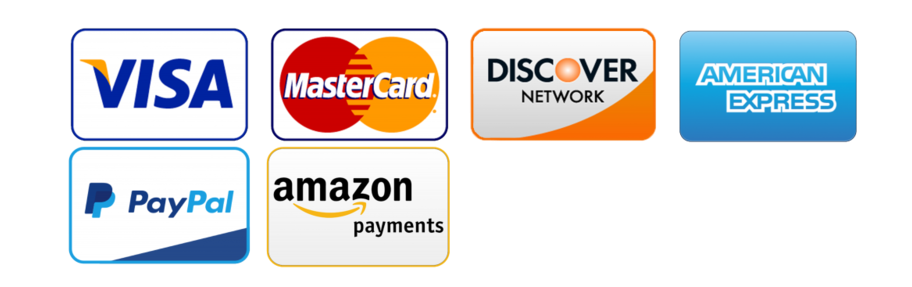 Visa, American Express, Amazon Payments, PayPal - Payment Method Png