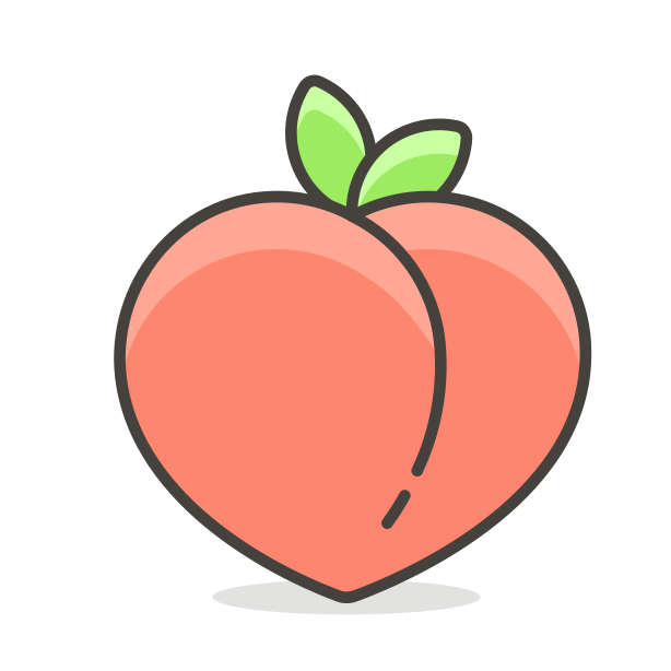 Peach Cartoon Icon PNG Transparent - Peach Png