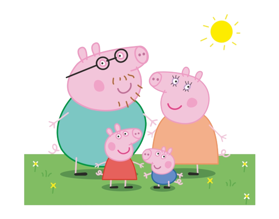 Peppa Pig Family PNG - Peppa Pig Png