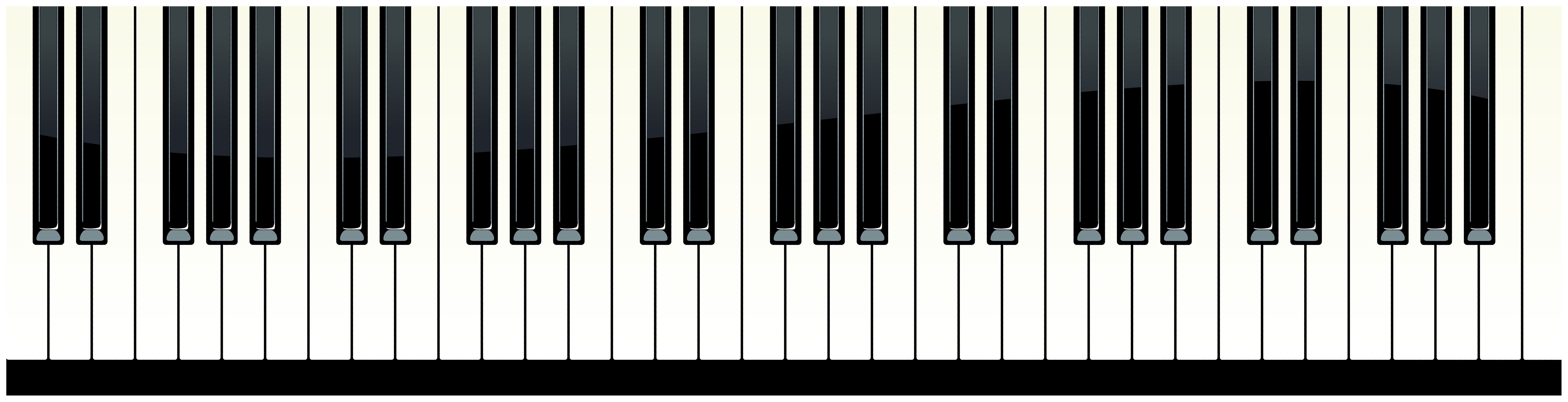 Piano Keys PNG Image in High Definition