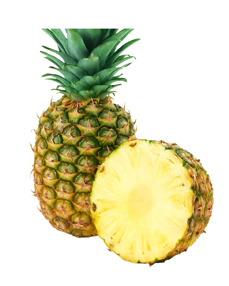 Pineapple Sliced Half PNG HD 