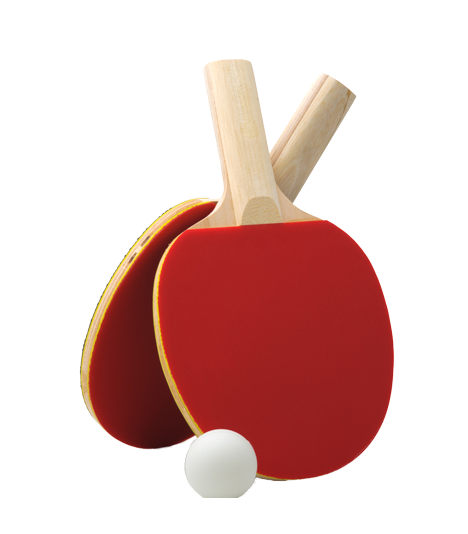 Red Ping Pong Rackets PNG HD File pngteam.com
