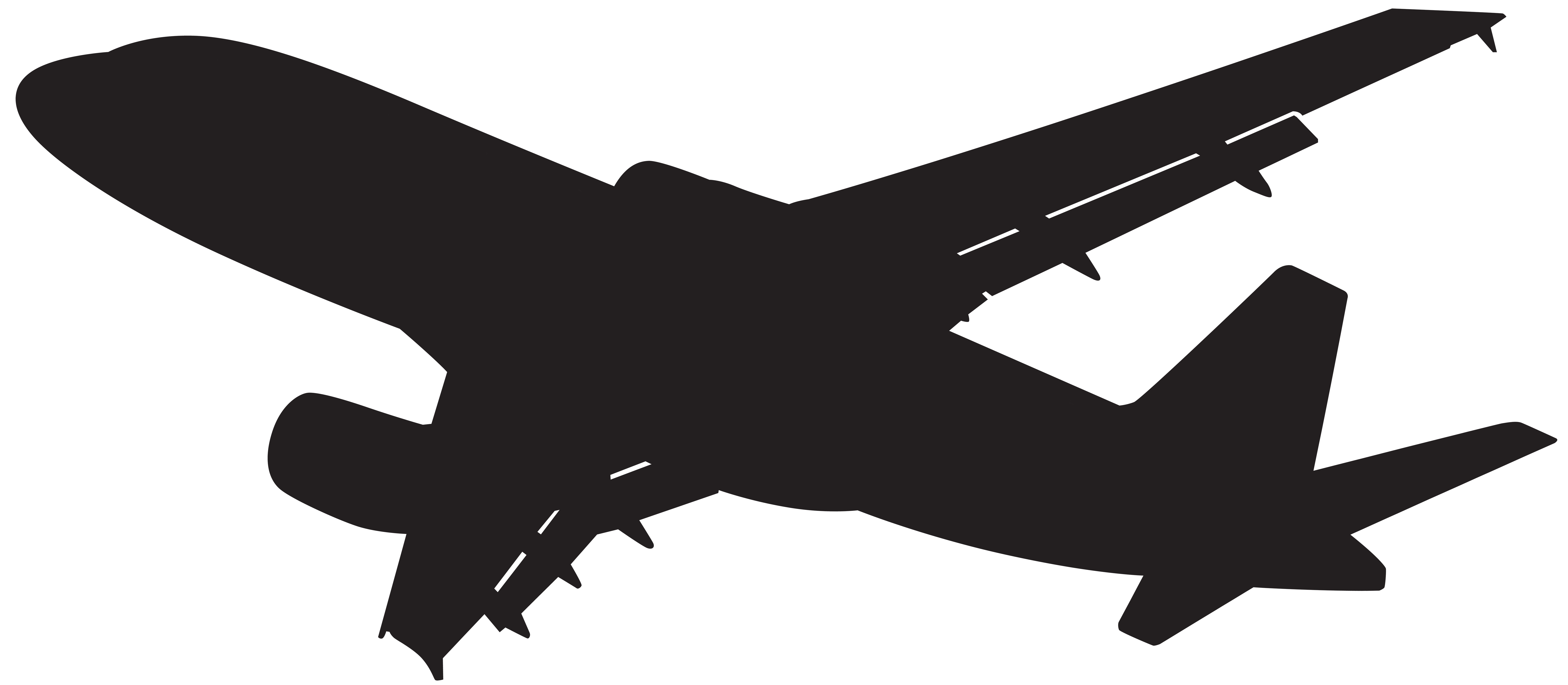 Plane Silhouette PNG File