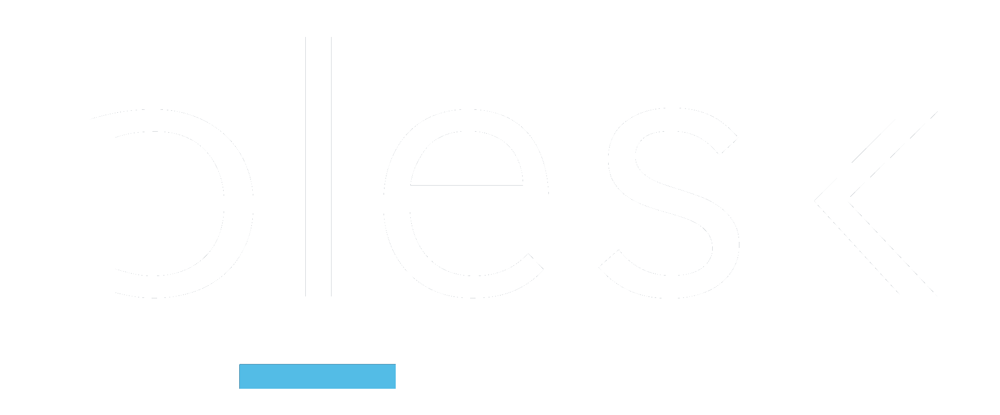 White Plesk Text Logo PNG pngteam.com