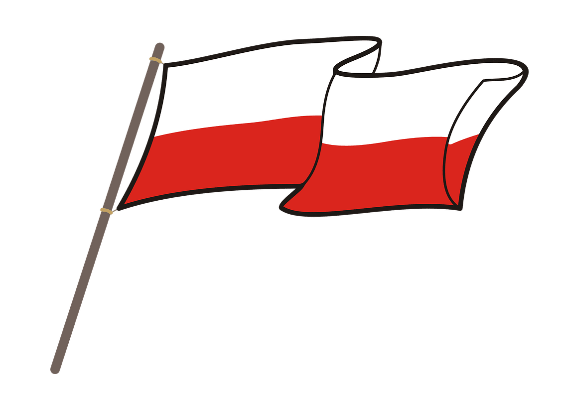 Poland Flag Cartoon PNG in Transparent pngteam.com
