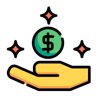 Refund Icon Hand and Dollar Sign PNG in Transparent pngteam.com