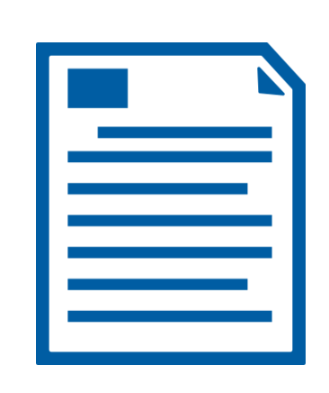 Blue icon of Resume PNG HD Images - Resume Png