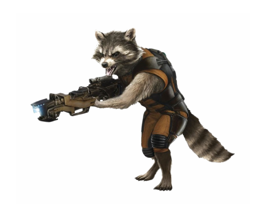 Rocket Raccoon PNG High Definition Photo Image pngteam.com