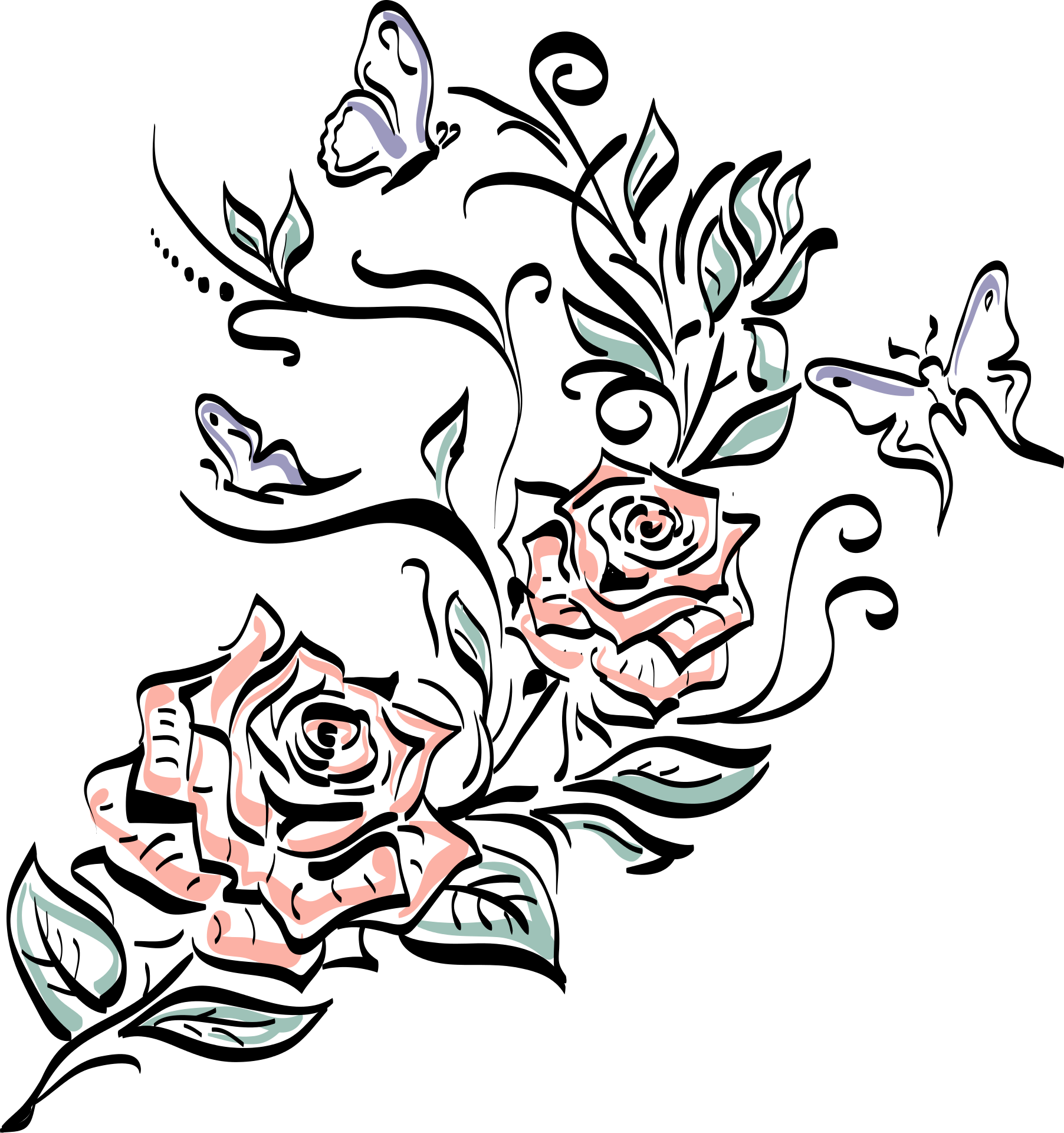 Rose Tattoo PNG File pngteam.com