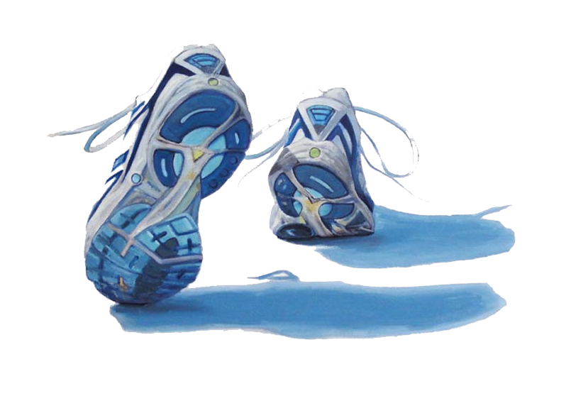 Blue Running Shoes PNG HD File pngteam.com