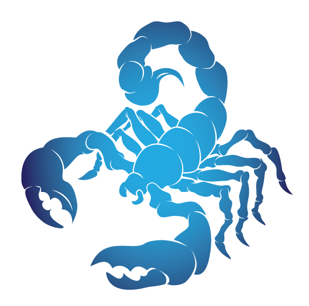 Blue Astrology Scorpio PNG File pngteam.com