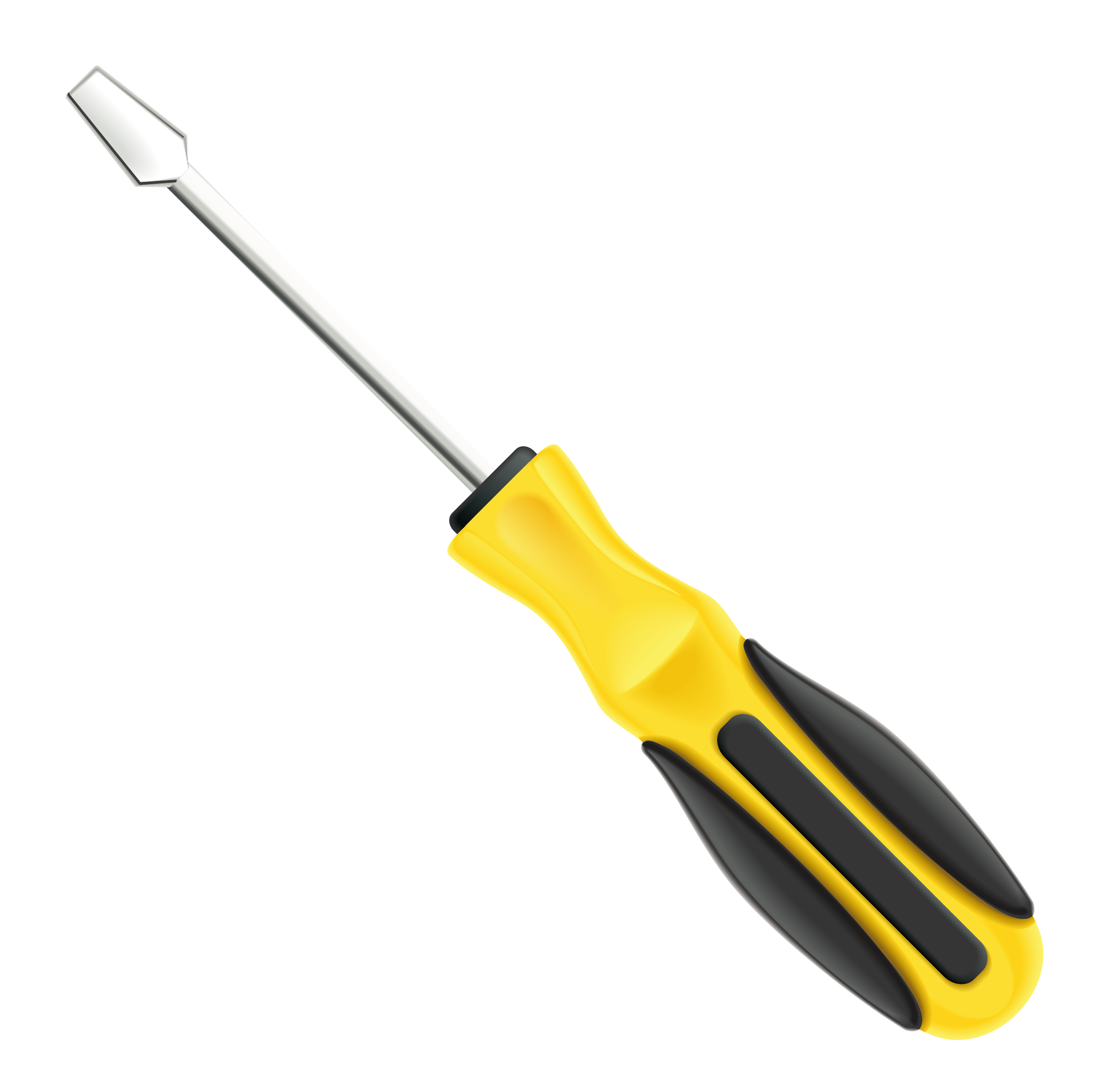 Yellow Screwdriver PNG HQ - Screwdriver Png