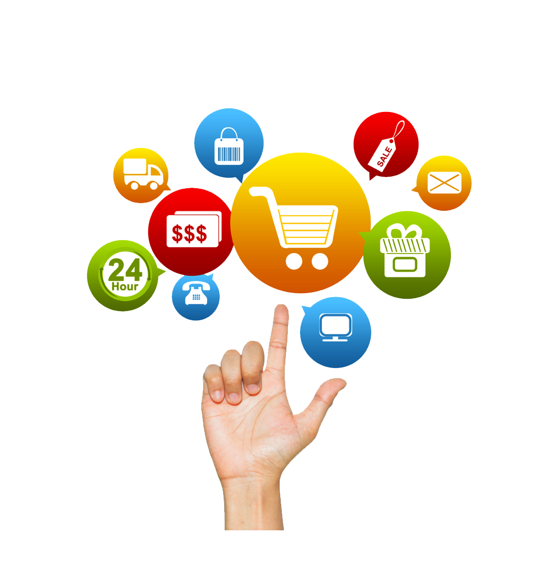 Shopping Icons Online PNG Photo