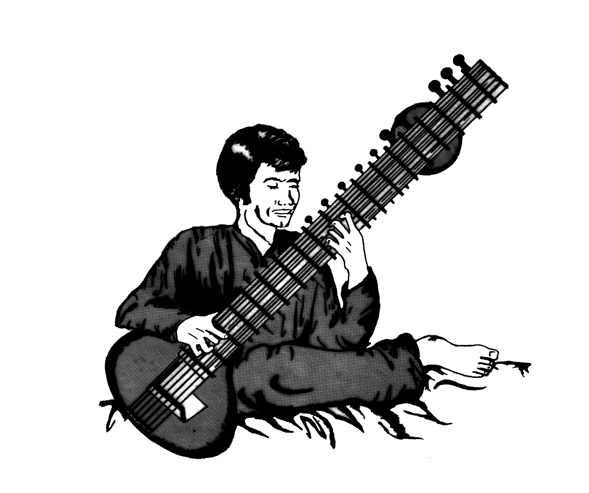 Playing Sitar Clipart PNG HD Transparent pngteam.com