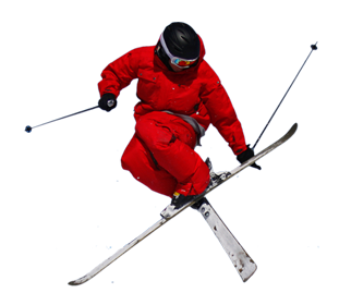 Red Clothes Skiing PNG Best Image - Skiing Png