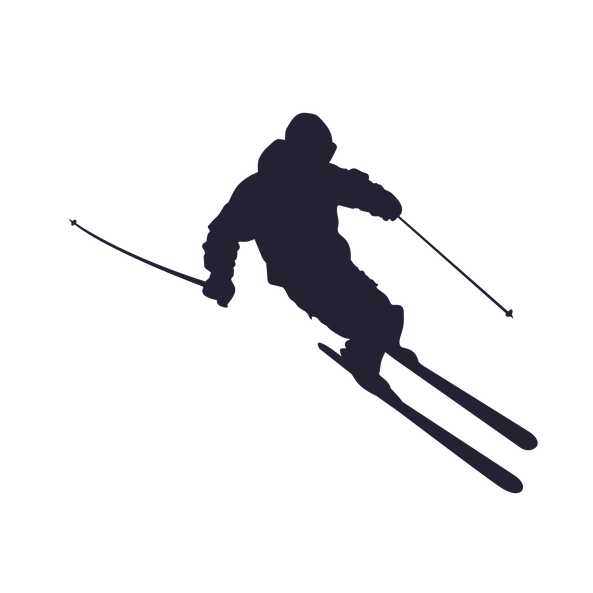 Skiing Silhouette PNG Image in High Definition - Skiing Png