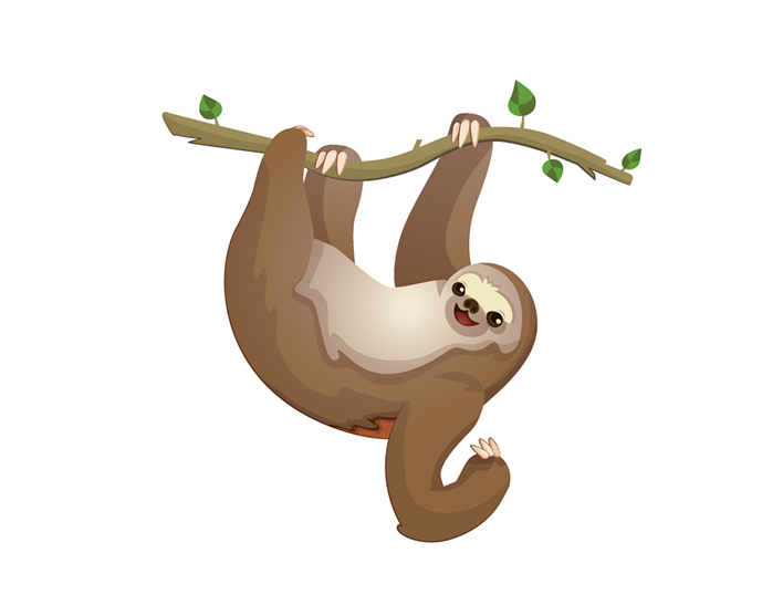 Sloth Cartoon Clipart PNG Images Transparent pngteam.com